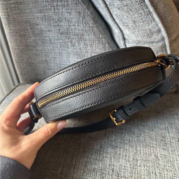 Versace Circular Black Crossbody Bag with Gold Medusa - Picture 7 of 7